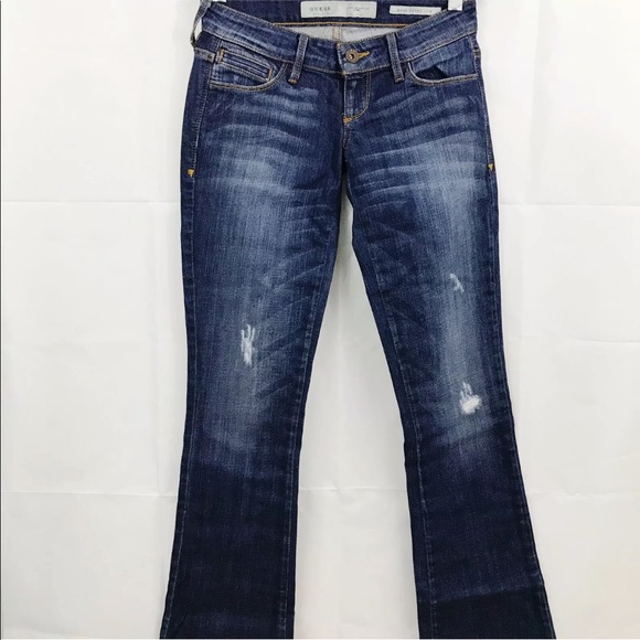 Guess Denim - Guess Jeans Boot Cut Ultra Low Distressing